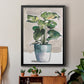Potted Houseplant II - Modern Framed Canvas Print