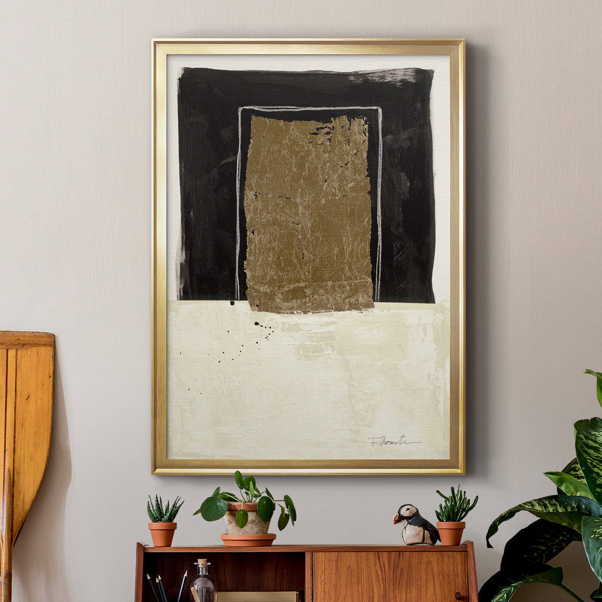 Standing Strong I - Modern Framed Canvas Print