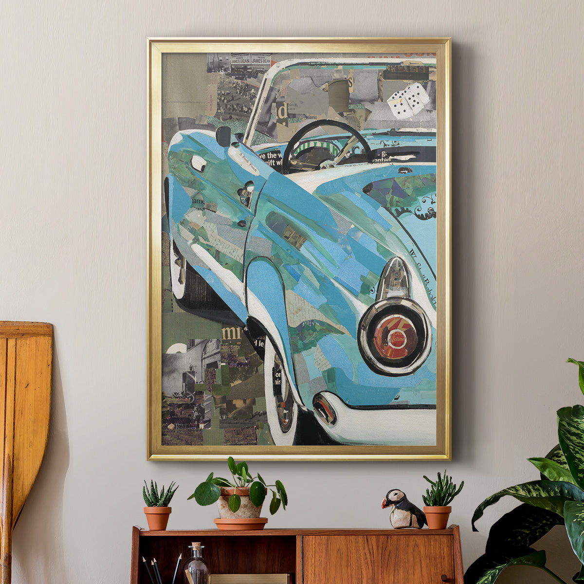 Thunderbird - Modern Framed Canvas Print