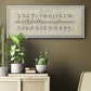 Manuscript Sampler III - Floater Framed Canvas Print