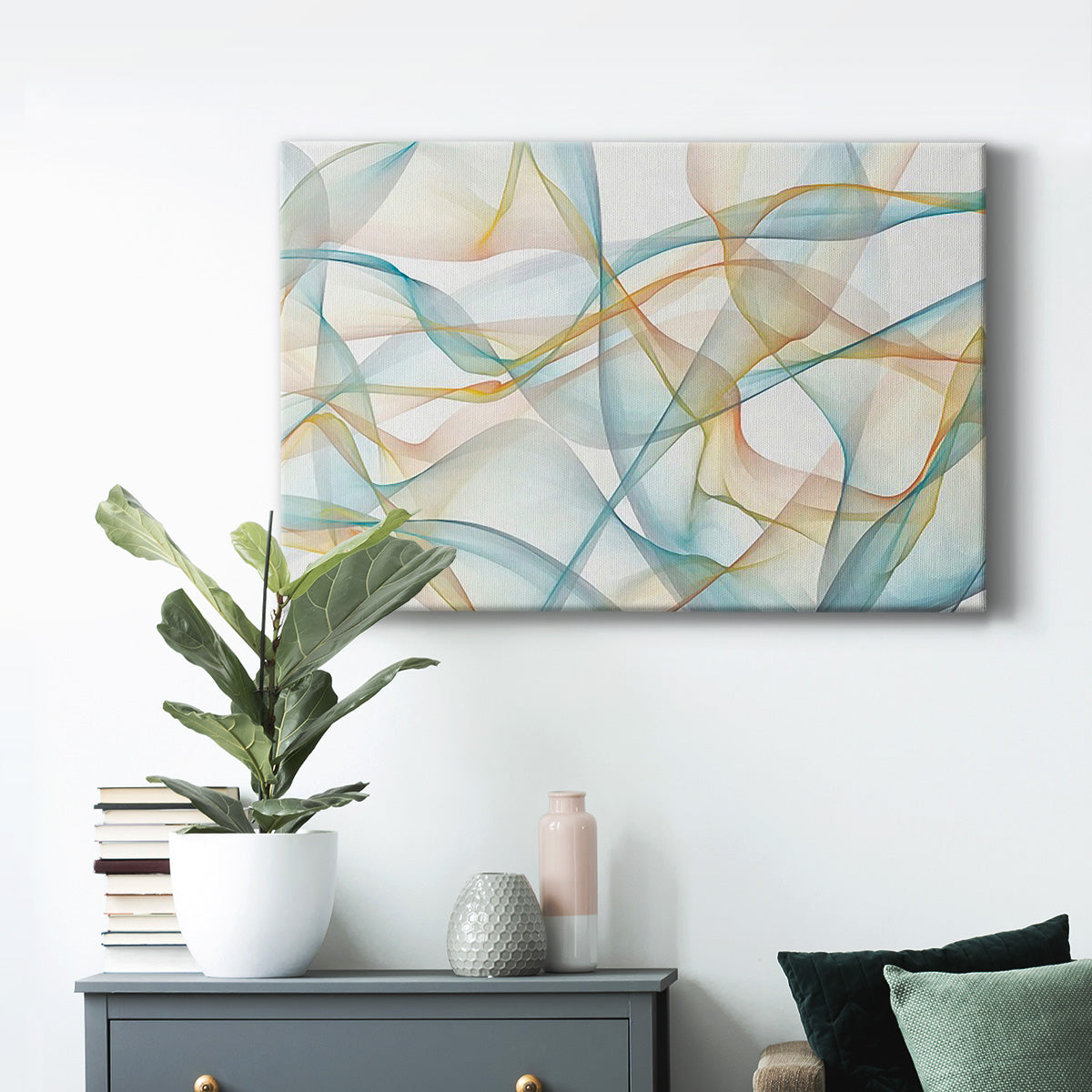 Curves and Waves VI - Canvas Art Print