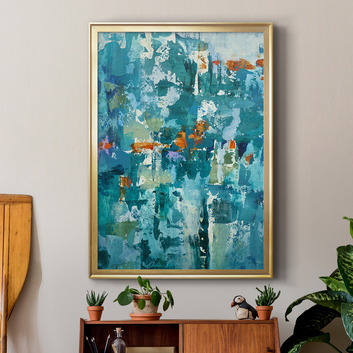 Reticent I - Modern Framed Canvas Print