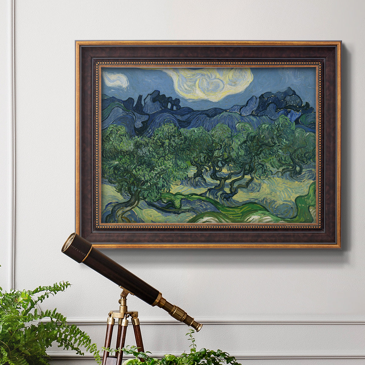 Olive Trees - Ornate Framed Canvas Print