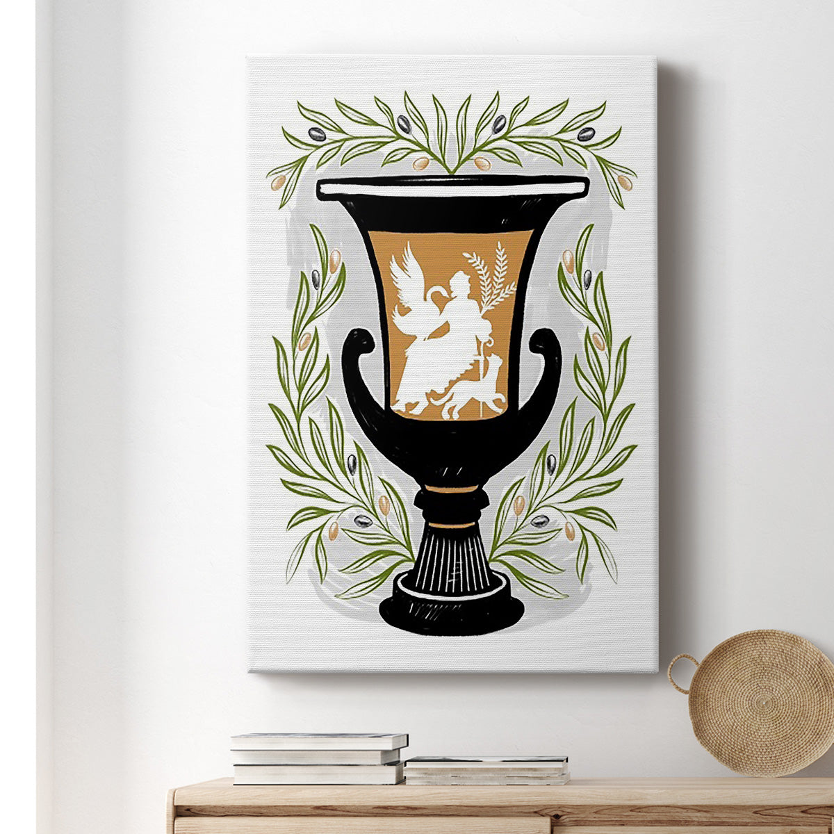 Greek Vases I Premium Gallery Wrapped Canvas - Ready to Hang