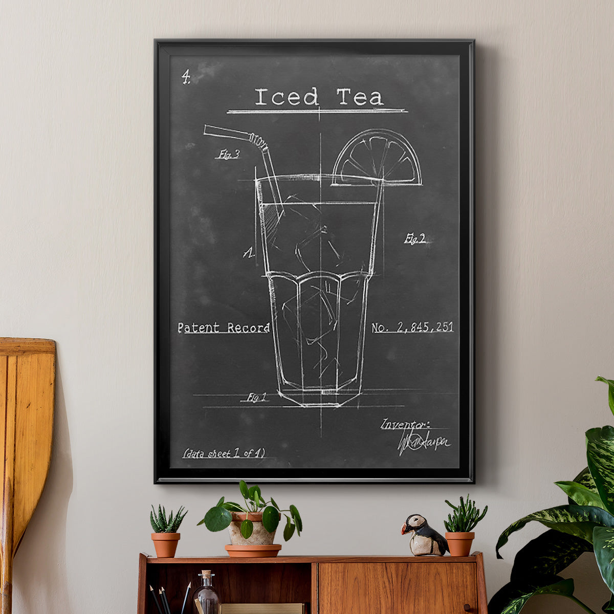 Morning Routine III - Modern Framed Canvas Print