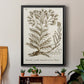 Sepia Botanical Journal I - Modern Framed Canvas Print