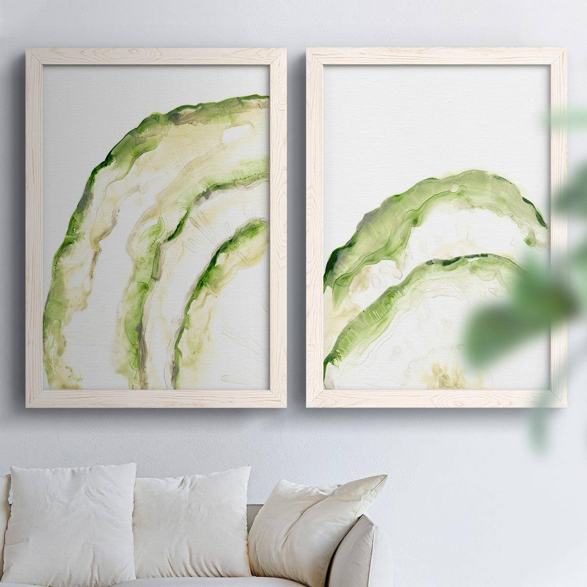 Lichen Halo I - Premium Framed Canvas 2 Piece Set - Ready to Hang