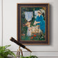 Intimate domestic genre scene by Édouard Manet in an ornate bronzed mahogany wood frame displayed in a light-toned interior setting.