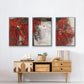 City Life I - Framed Premium Gallery Wrapped Canvas L Frame 3 Piece Set - Ready to Hang