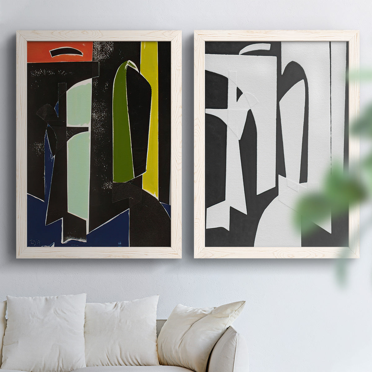 Spanish Arches - Premium Framed Canvas 2 Piece Set - Ready to Hang