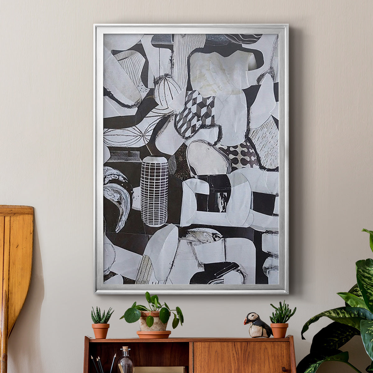 Beverlywood City Forms - Modern Framed Canvas Print