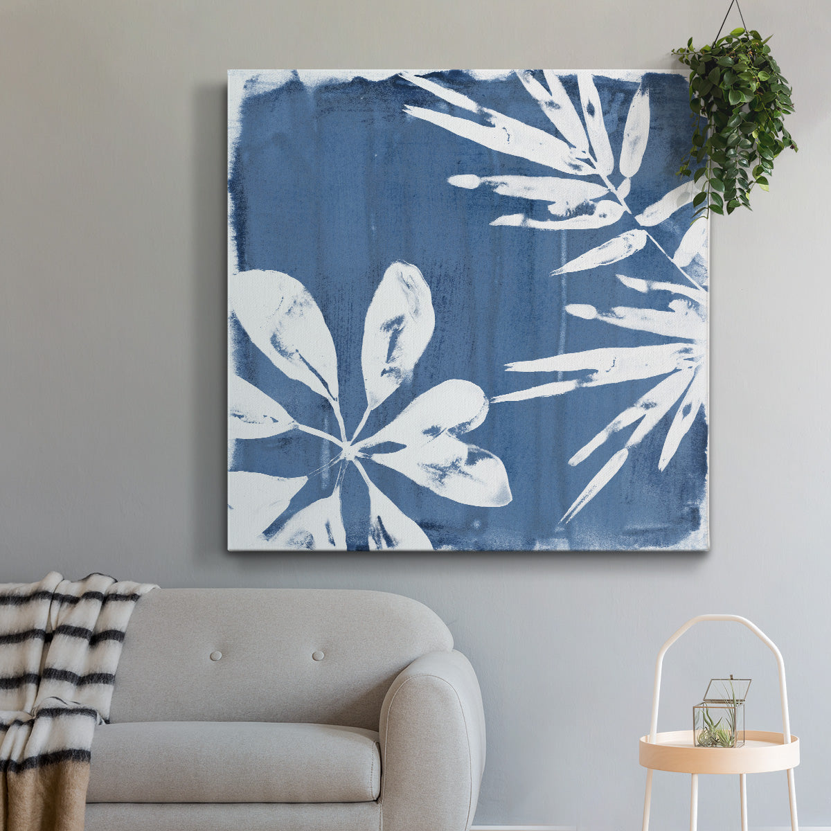 Tropical Indigo Impressions III - Canvas Art Print