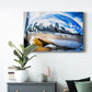Chicago City Reflection in Cloud Gate - Canvas Art Print