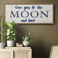 Moon and Back - Floater Framed Canvas Print