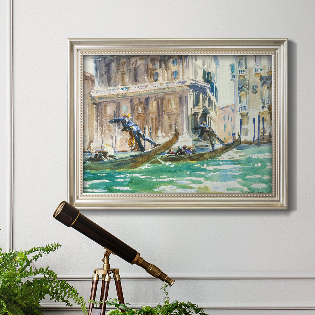 View of Venice, 1906 - Ornate Framed Canvas Print