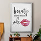 Beauty Starts With A Smile - Modern Framed Canvas Print