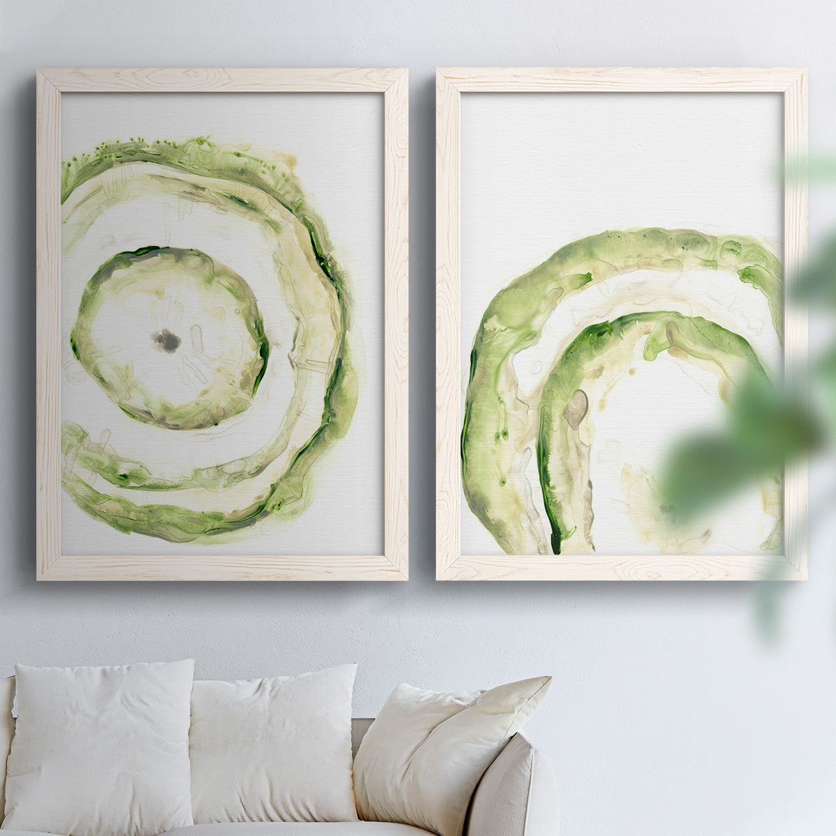 Lichen Halo III - Premium Framed Canvas 2 Piece Set - Ready to Hang