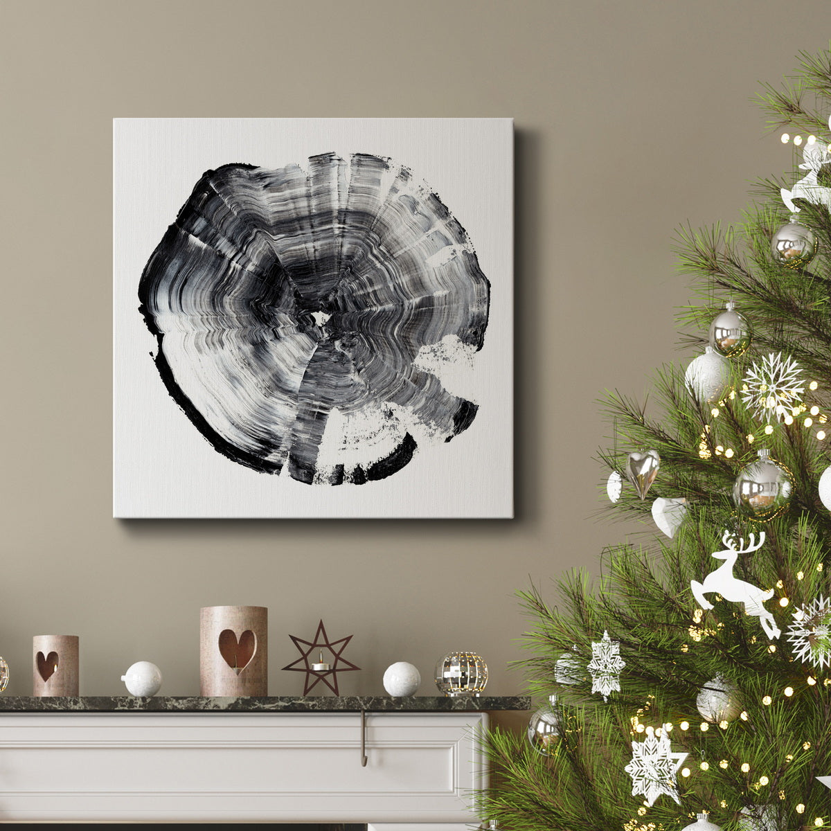 Tree Ring Abstract I-Premium Gallery Wrapped Canvas - Ready to Hang