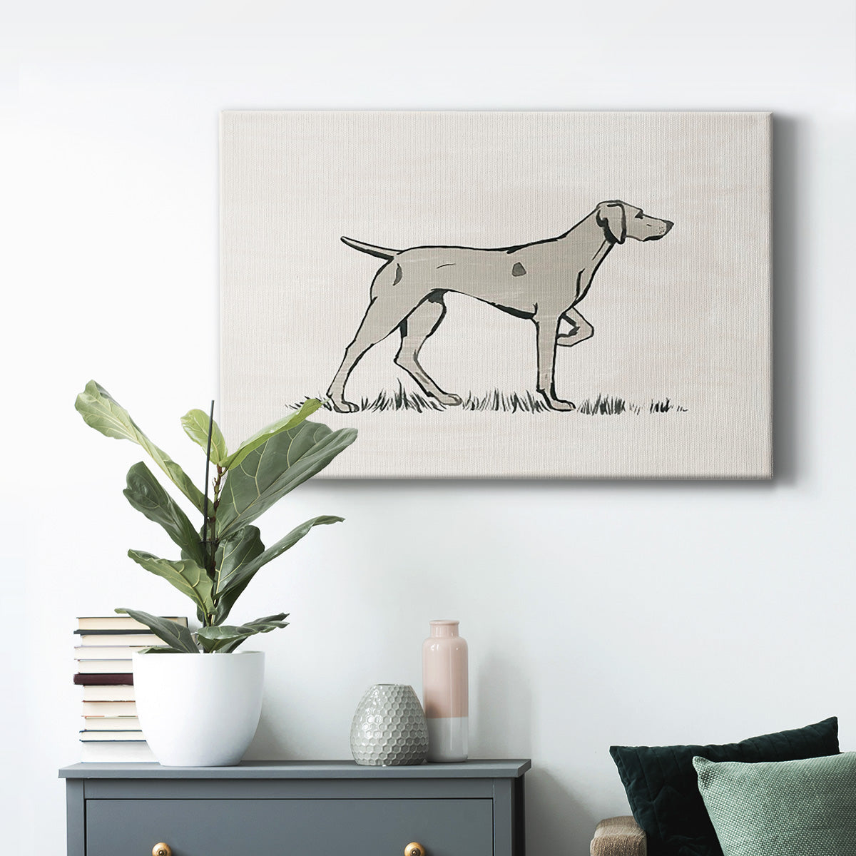 Neutral Pointer I - Canvas Art Print