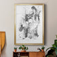 Graphite Abstract I - Modern Framed Canvas Print