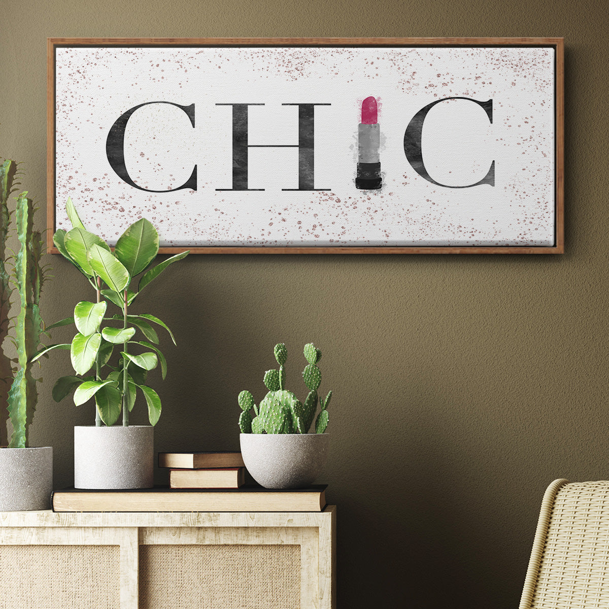 Chic - Floater Framed Canvas Print