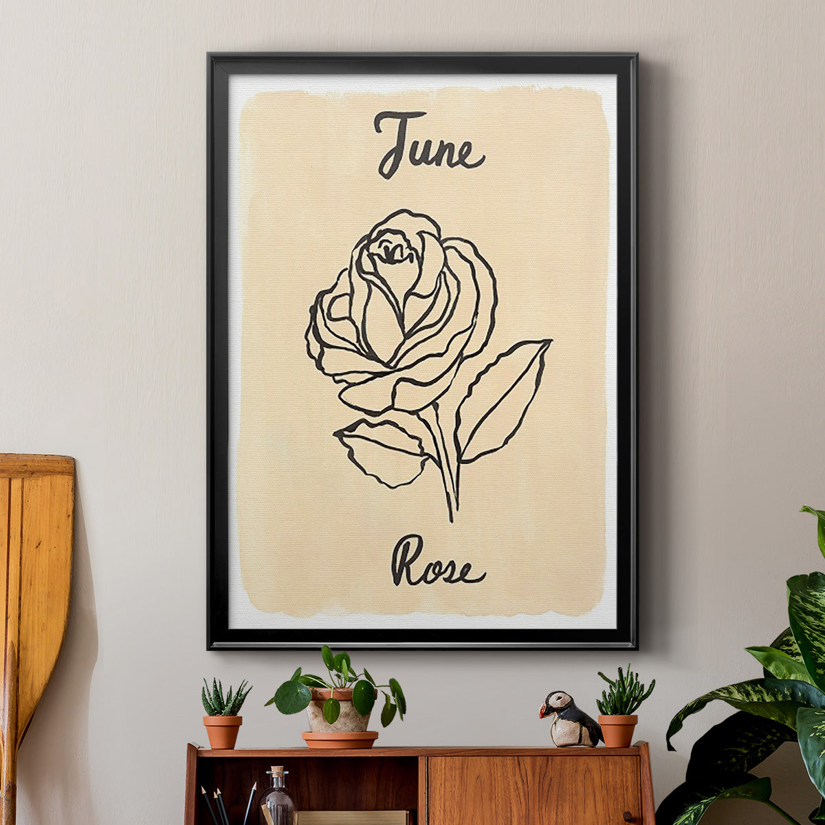 Birth Month VI - Modern Framed Canvas Print