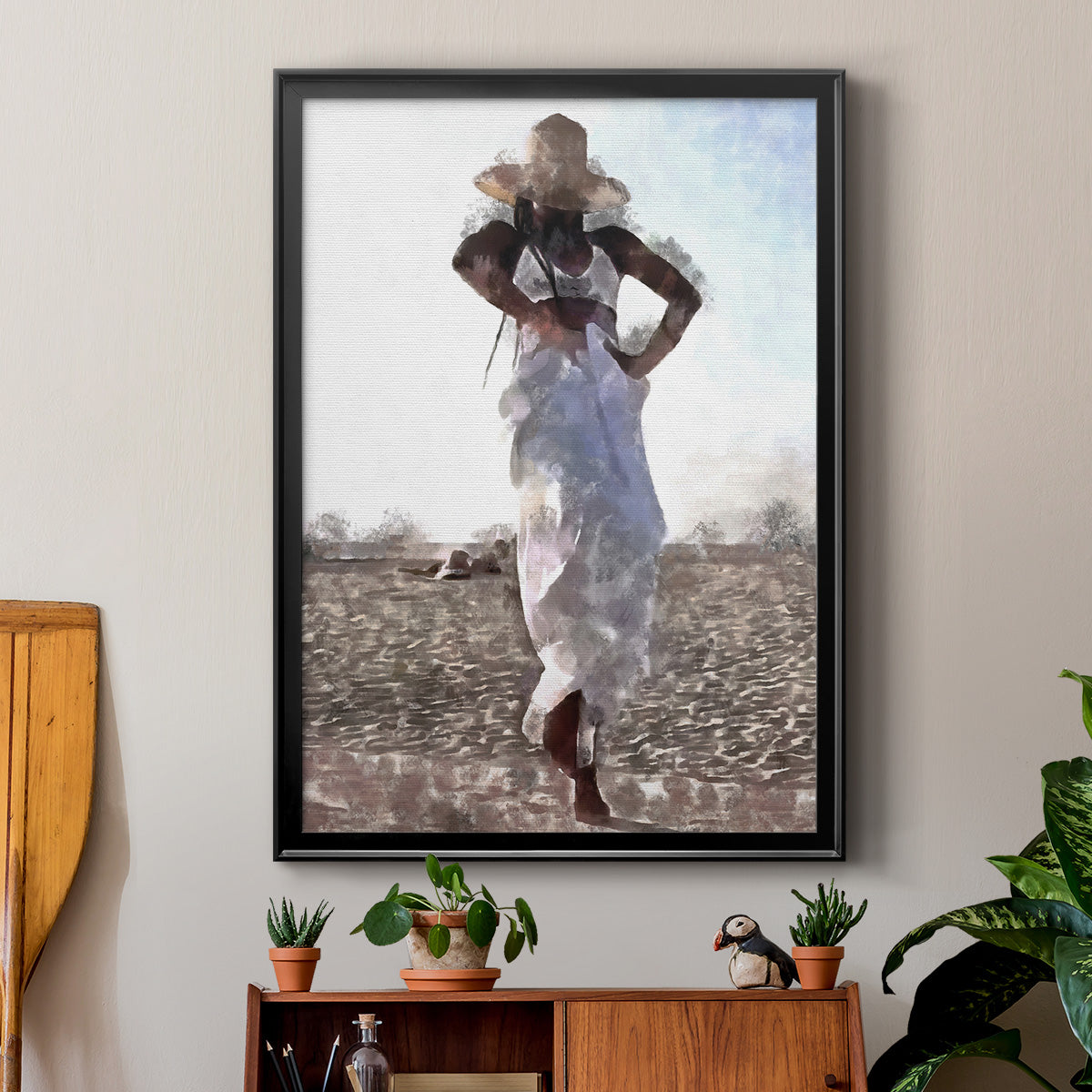 Her Dance I - Modern Framed Canvas Print