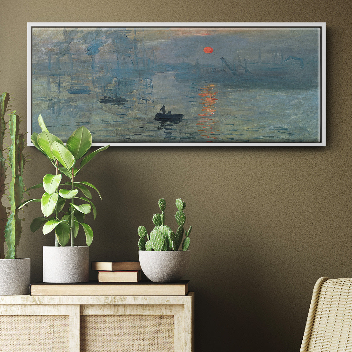 Impression Sunrise - Floater Framed Canvas Print