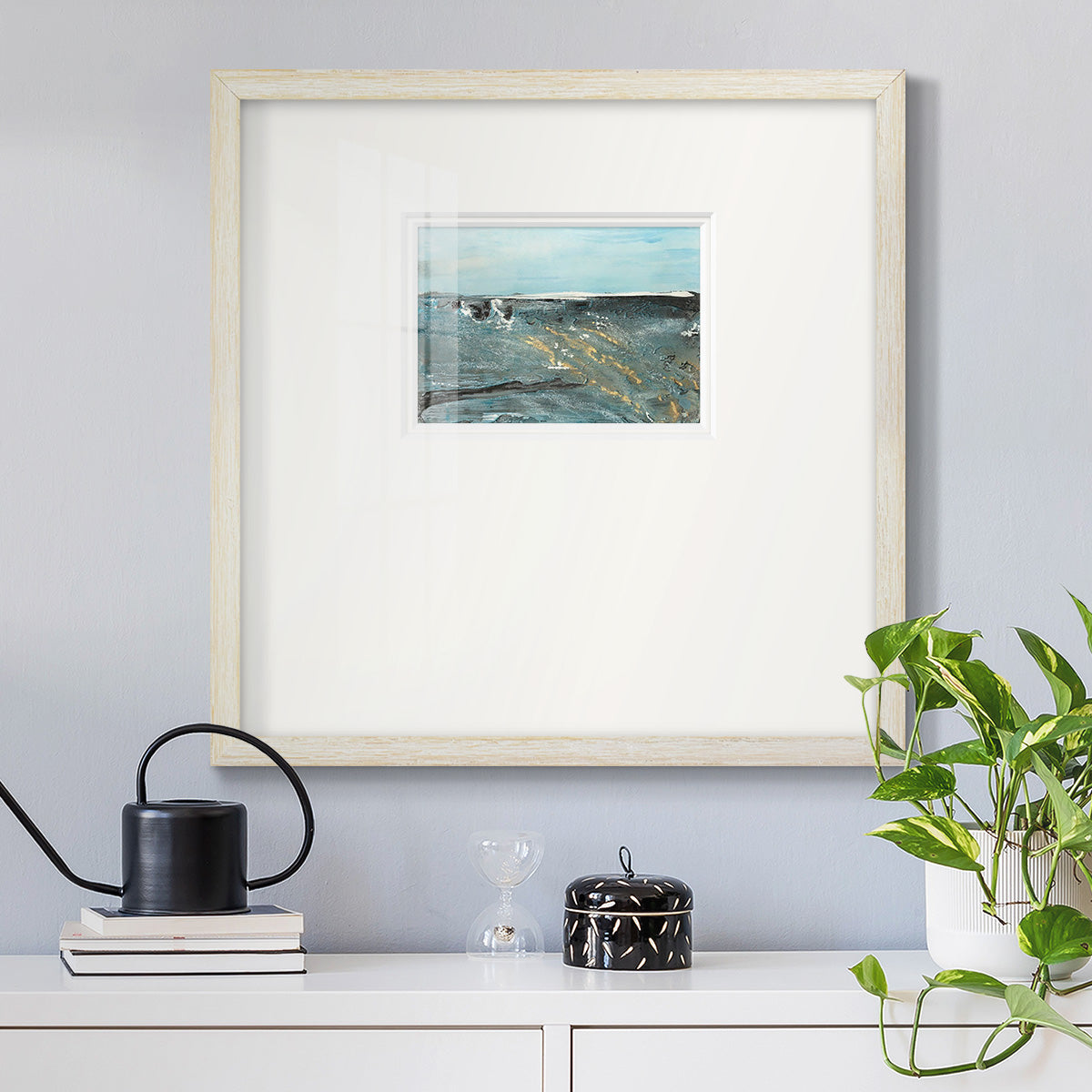 Flow of Love in Ocean II Premium Framed Print Double Matboard