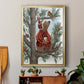 Lumberjack Bear Pine Tree Coffee Break - Modern Framed Canvas Print