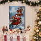 Santa's Sleigh - Gallery Wrapped Canvas