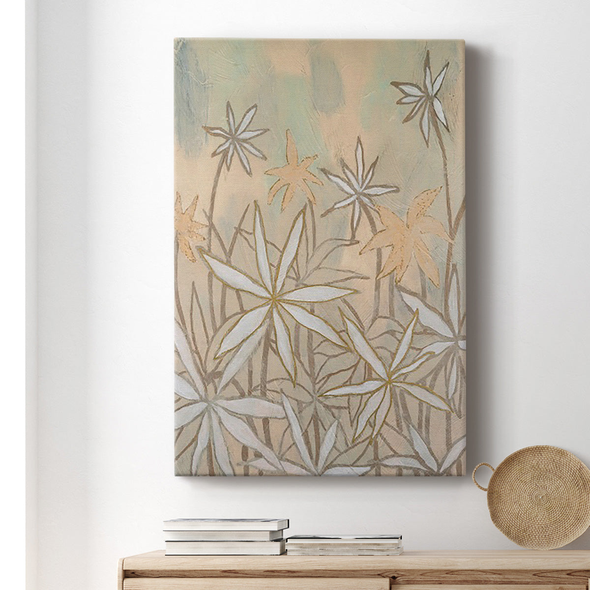 Embellished Starburst Bloom II - Canvas Art Print