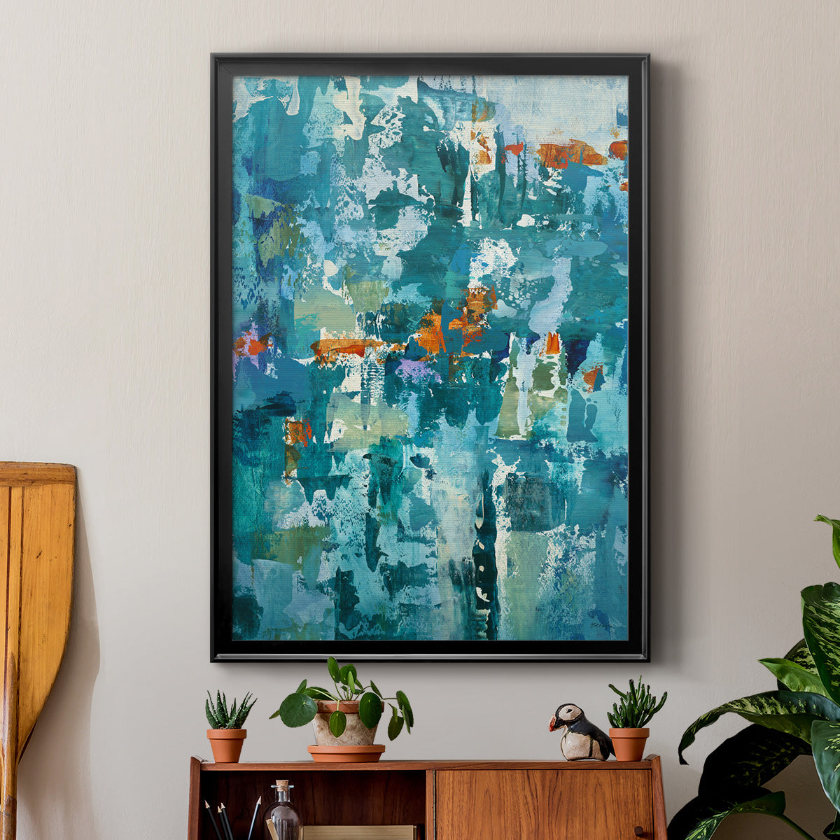 Reticent I - Modern Framed Canvas Print