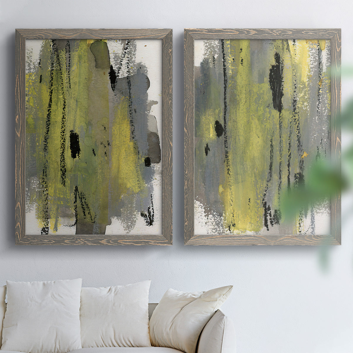 Loft Pastel I - Premium Framed Canvas 2 Piece Set - Ready to Hang