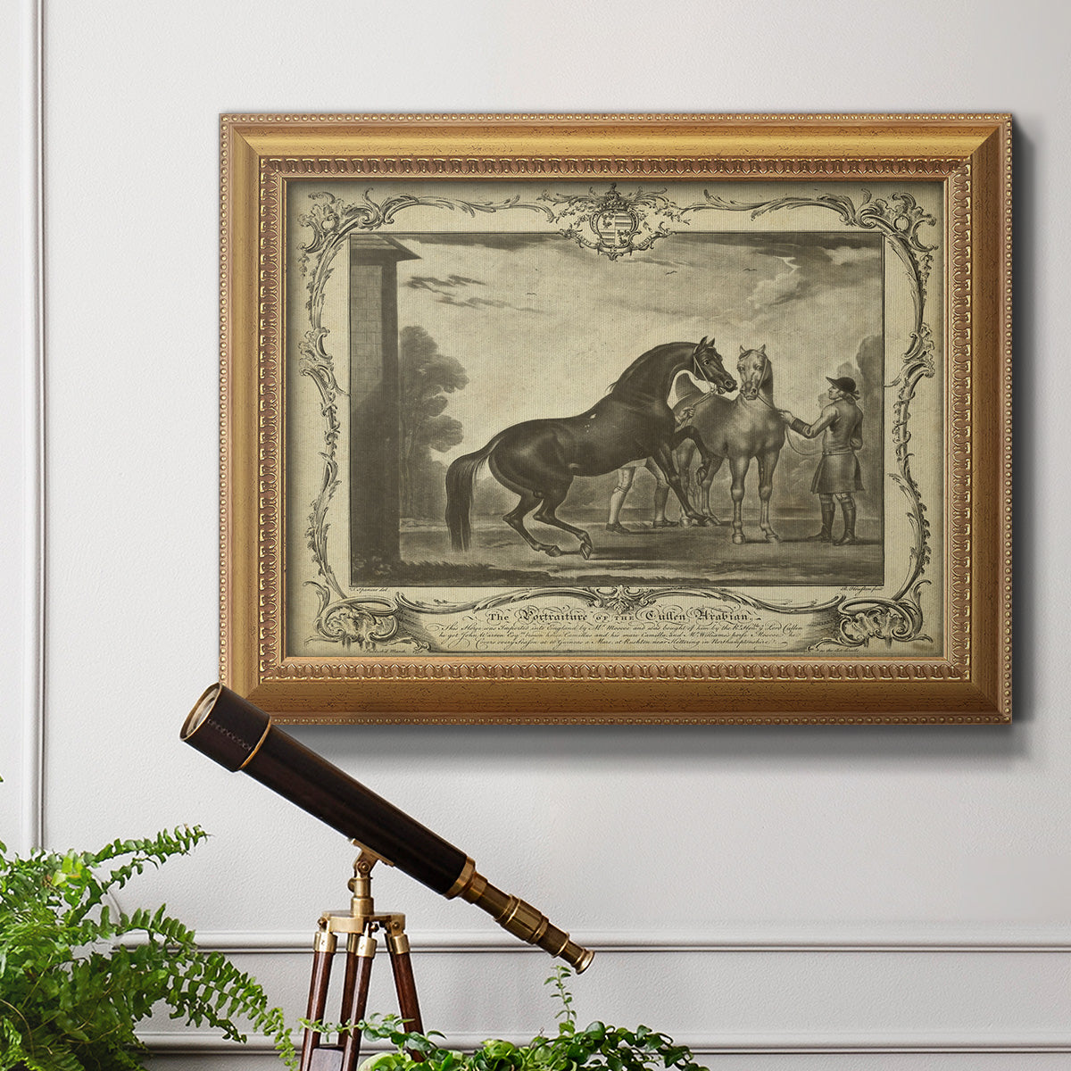 Distinguished Horses III Premium Framed Canvas- Ready to Hang