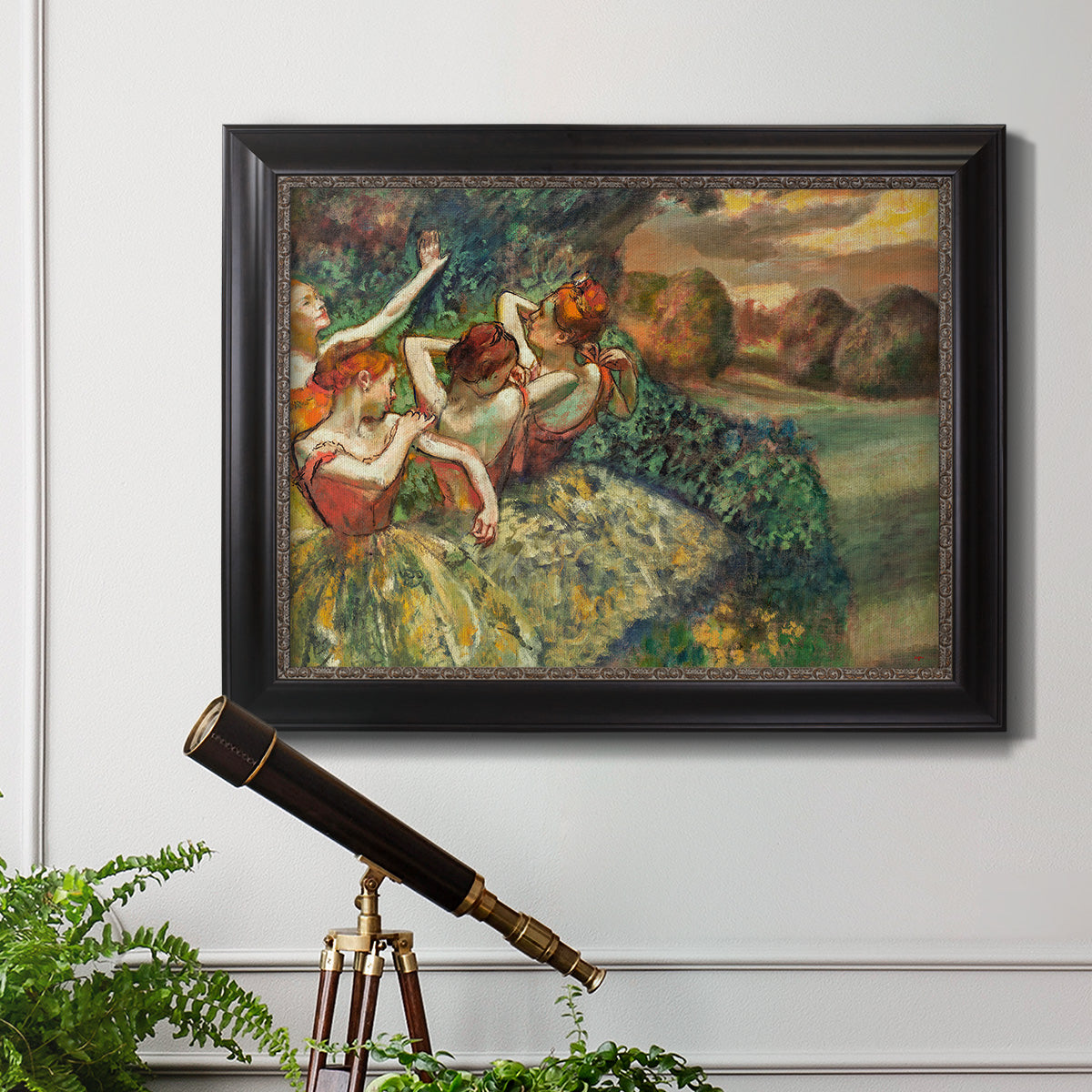 Four Dancers - Ornate Framed Canvas Print