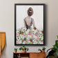 Beautiful Floral Contemplation I - Modern Framed Canvas Print