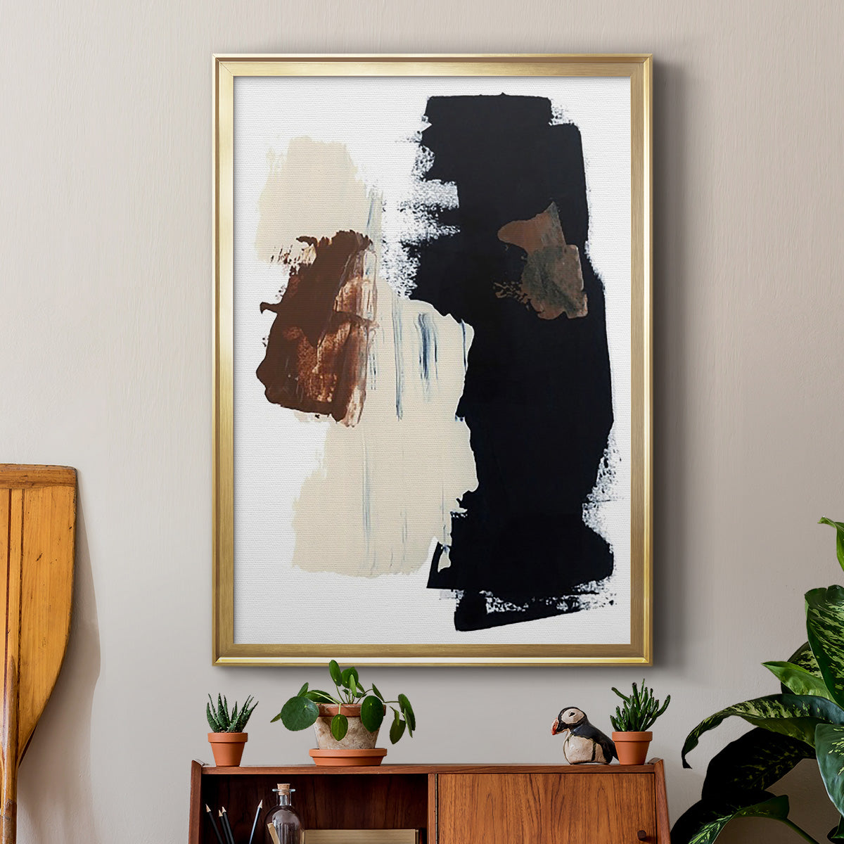 Goldenrod Patch II - Modern Framed Canvas Print