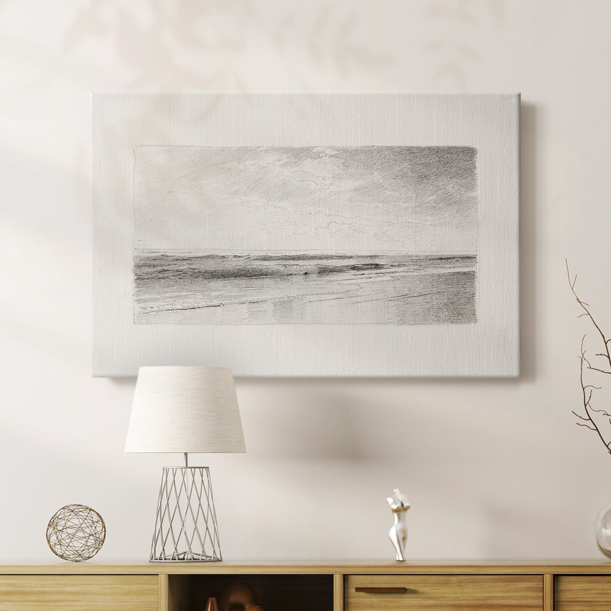 Vintage Sketch LXXXIII - Canvas Art Print