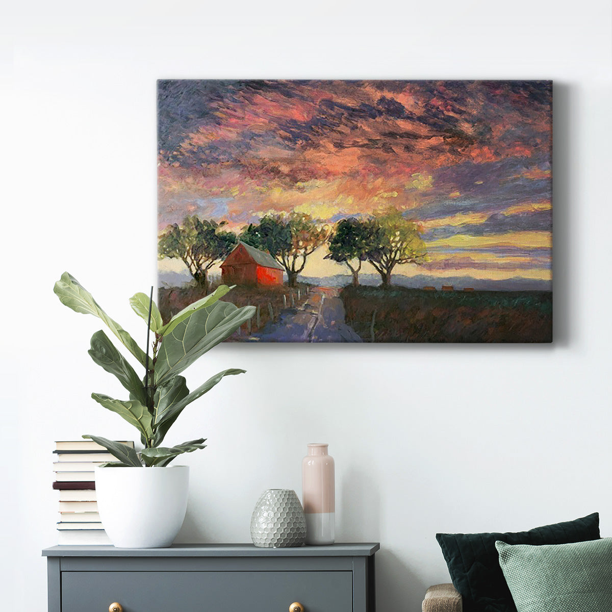 Fire in the Sky Premium Gallery Wrapped Canvas - Ready to Hang