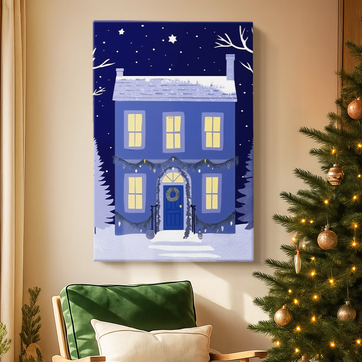 Stillwater Hearth at Dawn - Canvas Art Print