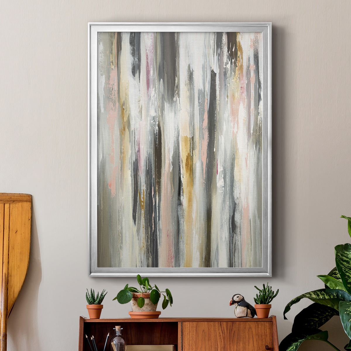 Color Ripple II - Modern Framed Canvas Print