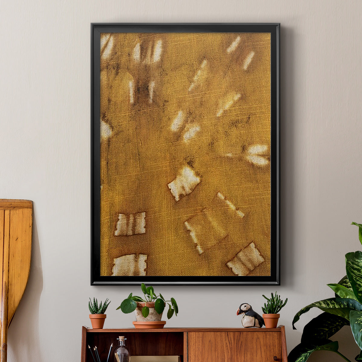 Turmeric Sunrise III - Modern Framed Canvas Print