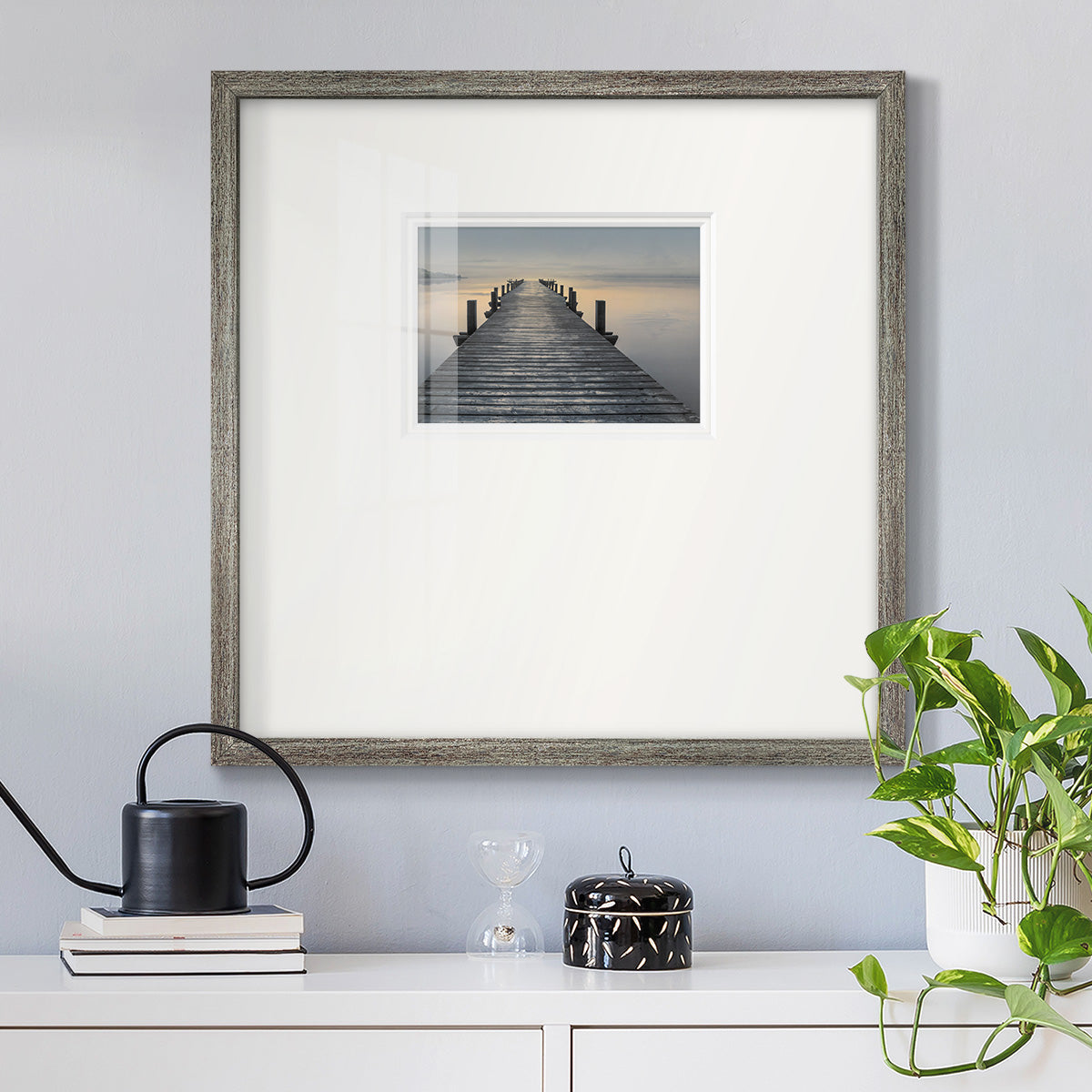 Sun Down - Double Matboard Framed Print