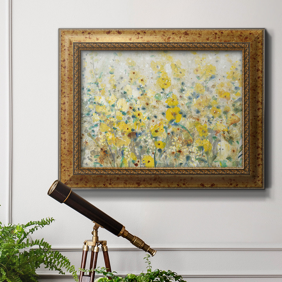 Cheerful Garden II Premium Framed Canvas- Ready to Hang