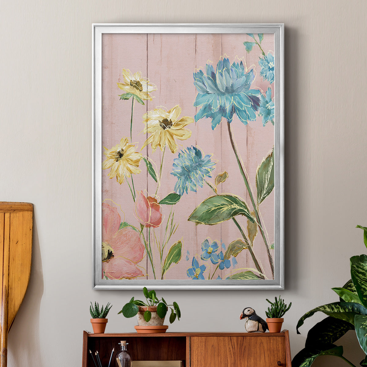 Wildflower Flutter IV - Modern Framed Canvas Print