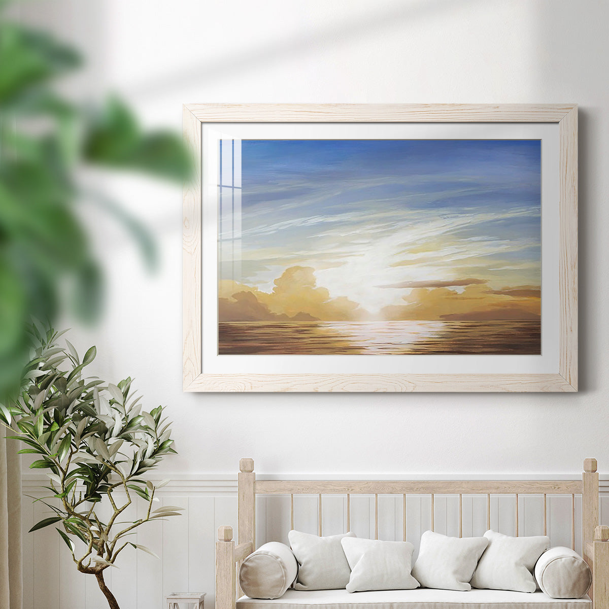 Luminous Waters III - Barnwood Framed Art Print