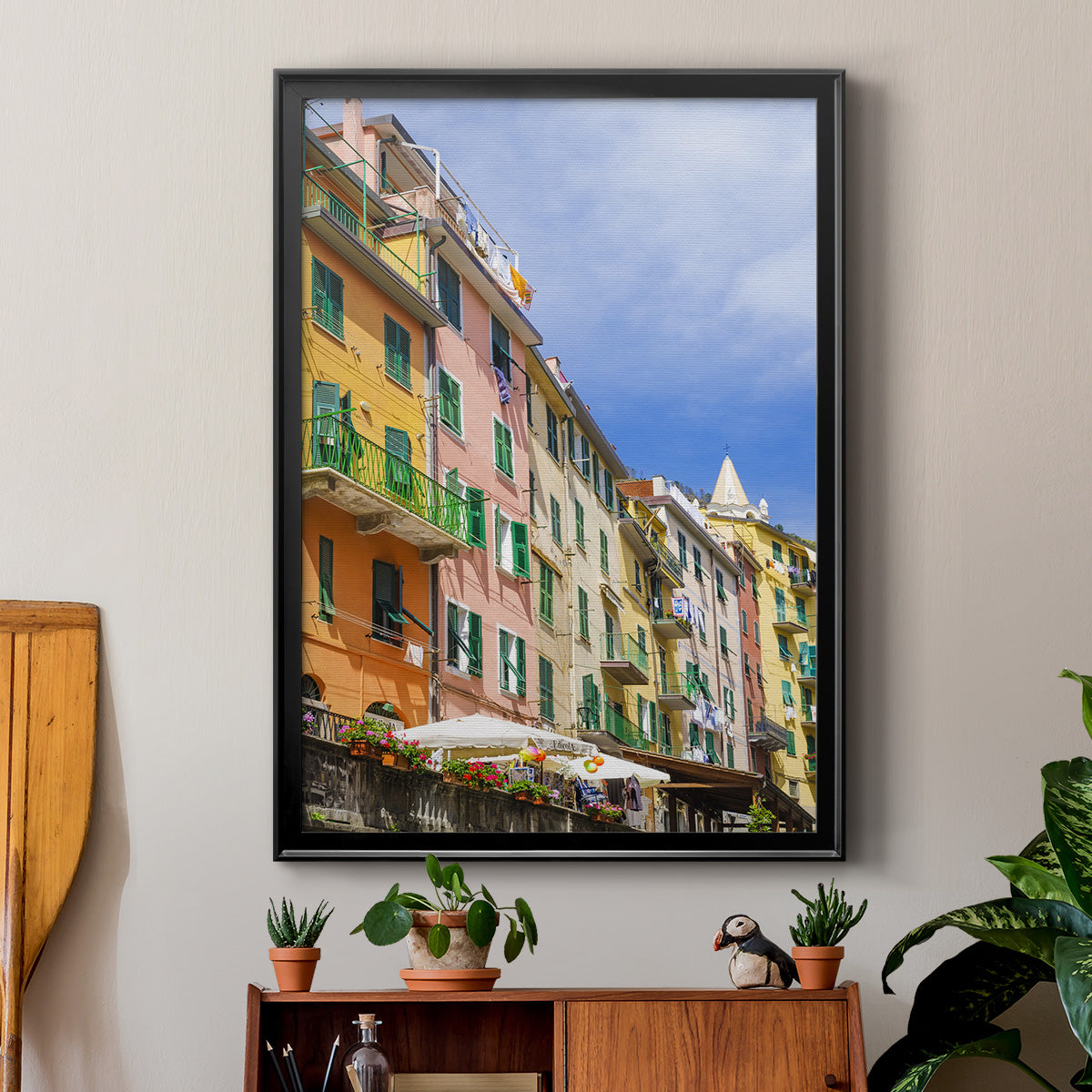 Cinque Terre - Modern Framed Canvas Print