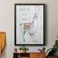 Llama Little Things - Modern Framed Canvas Print