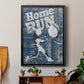 Home Run Hitter - Modern Framed Canvas Print